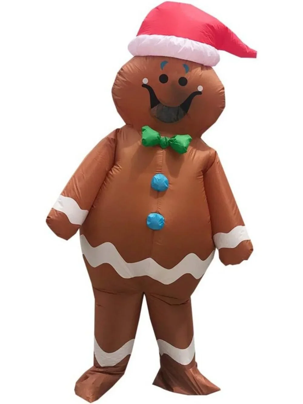 Festive Inflatable Santa Costume - Christmas Blow Up Suit for Holiday Fun